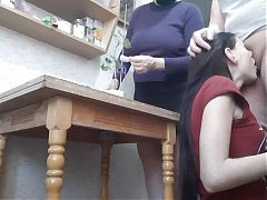 While my stepmom washes the flowers my girlfriend is eating my pussy - Lesbian-illusion