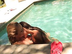 Celeste Star and Brett Rossi Going Wild In The Pool!